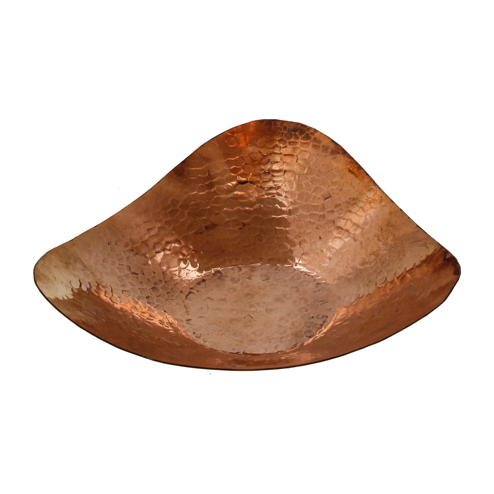 Handicraft Copper dish Triangle model code 4183,copper goods,copper goods price,copper goods handmade,copper stuff