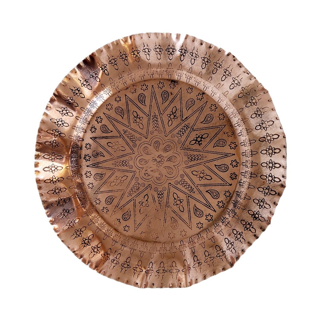 Handicraft Copper dish model Armita 2 code 1303014,copper handmade price,persian copper goods