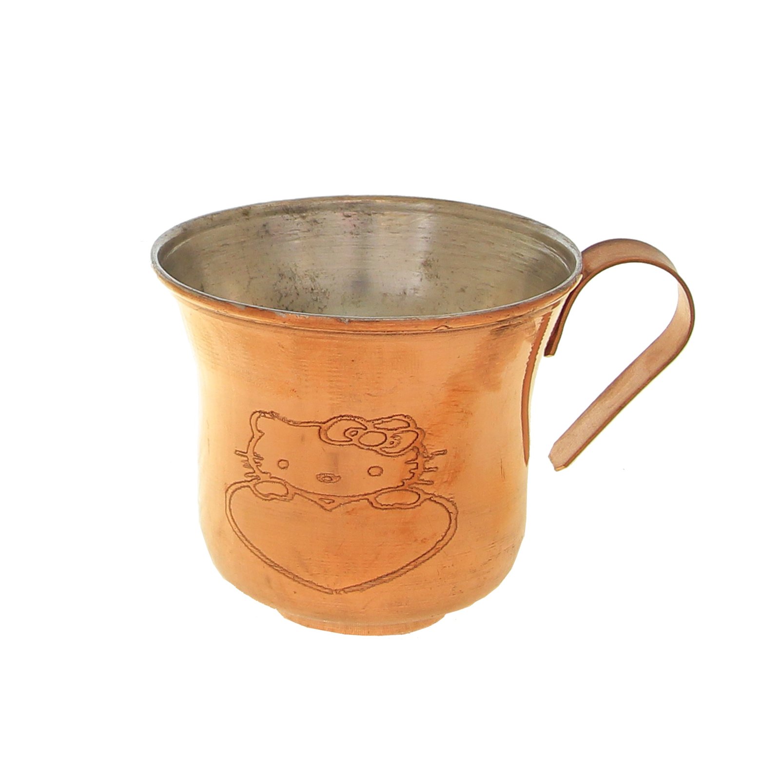 Handicraft Copper glass Model Kitty Code 4505,price of copper spoon,price of copper pot,copper pot price,copper spoon price