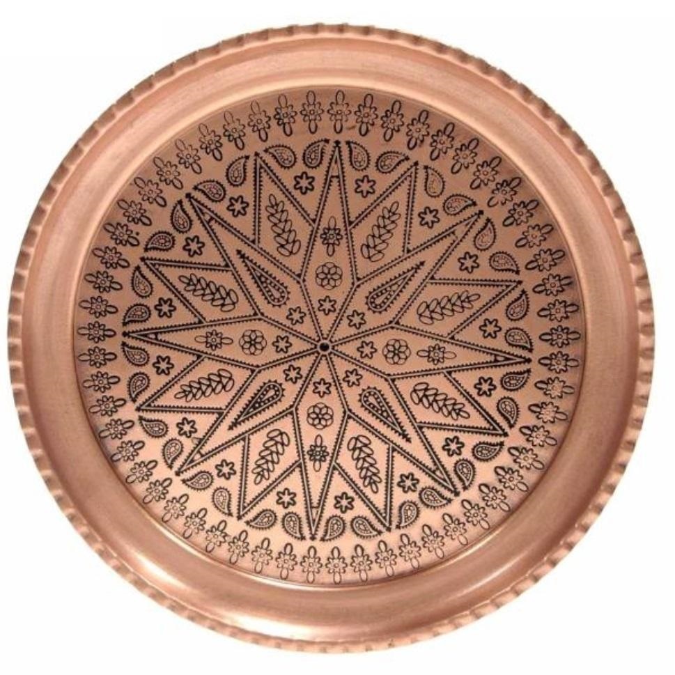 Handicraft Copper glass and tray model rosh100 set 7 pcs,sale copper,buy copper