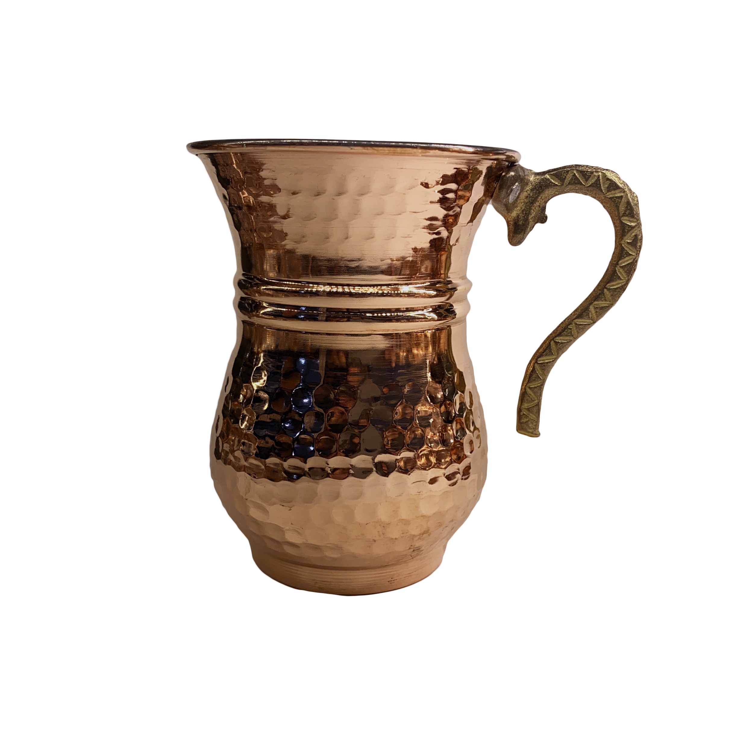Handicraft Copper glass kamar barik design code 1518 set 6 pcs,Kupfer,Kupfermetall