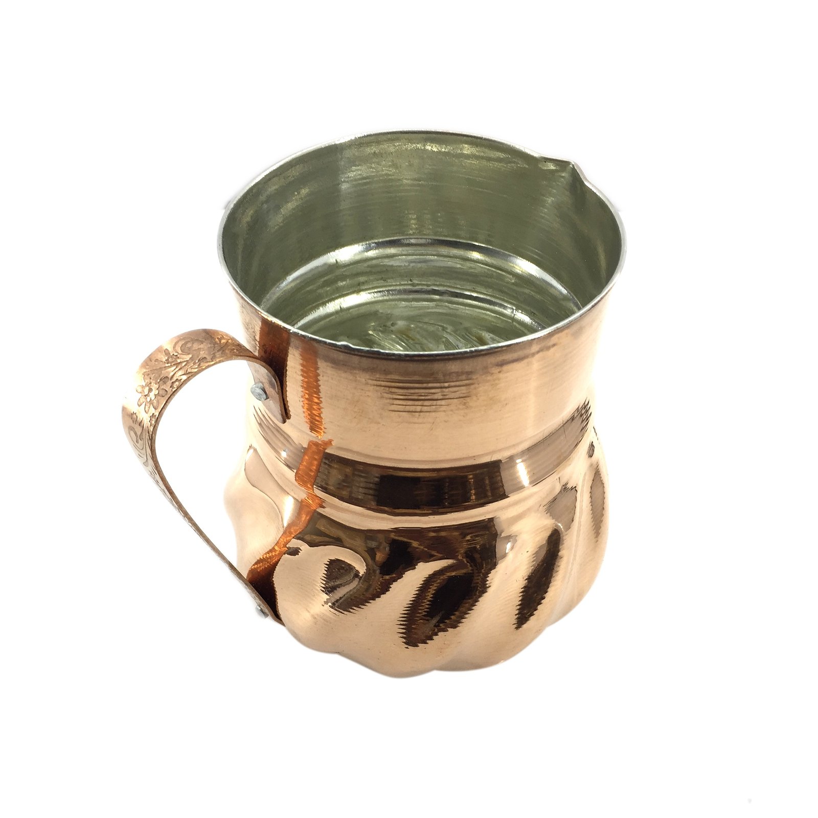 Handicraft Copper jug ​​Screw Model Code 711,buy copper stuff,buy copper handmades,buy copper handicrafts,buy copper goods,buy copper handicrafts