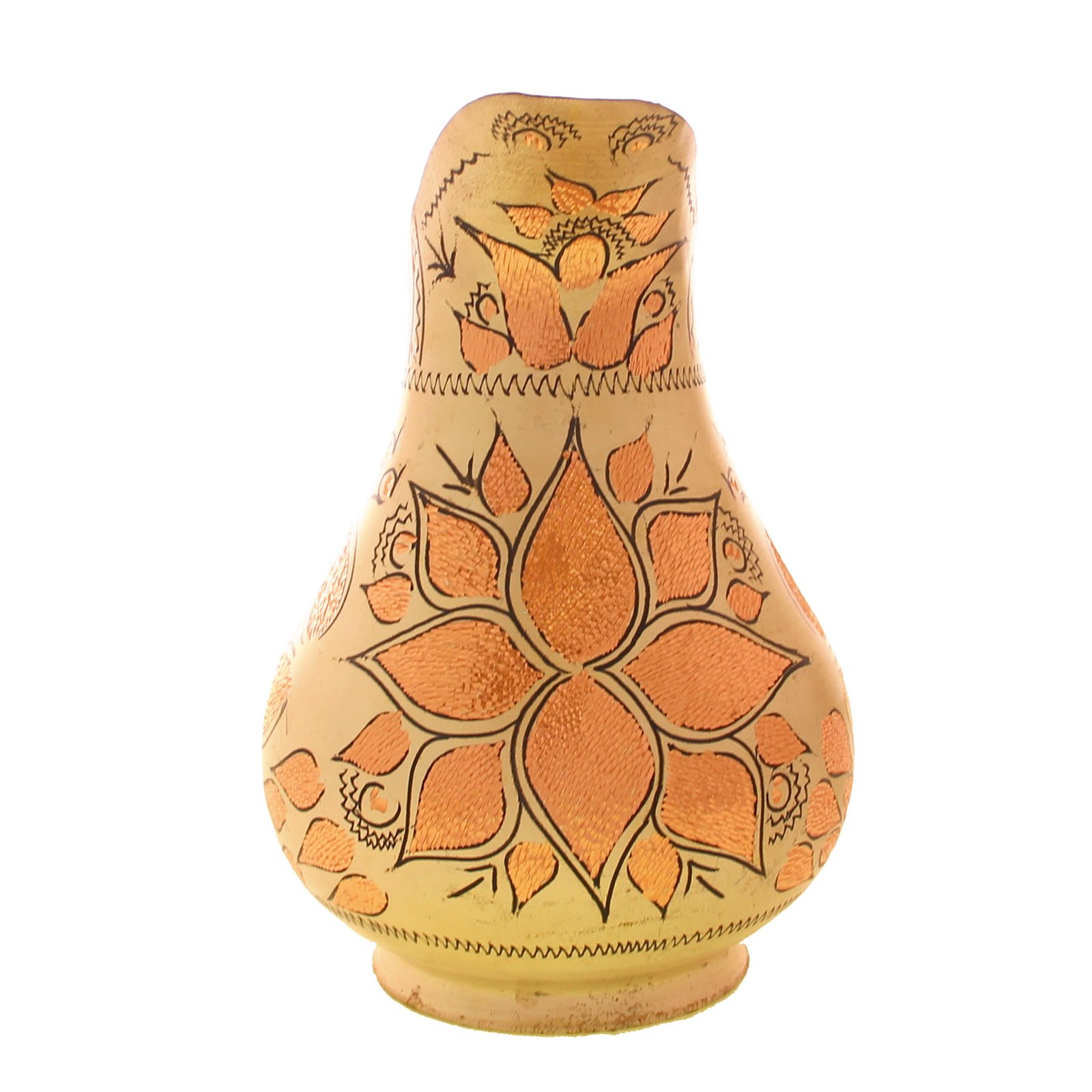 Handicraft Copper jug ​​Tear flower design code 4125,persian handicrafts copper,handicrafts copper