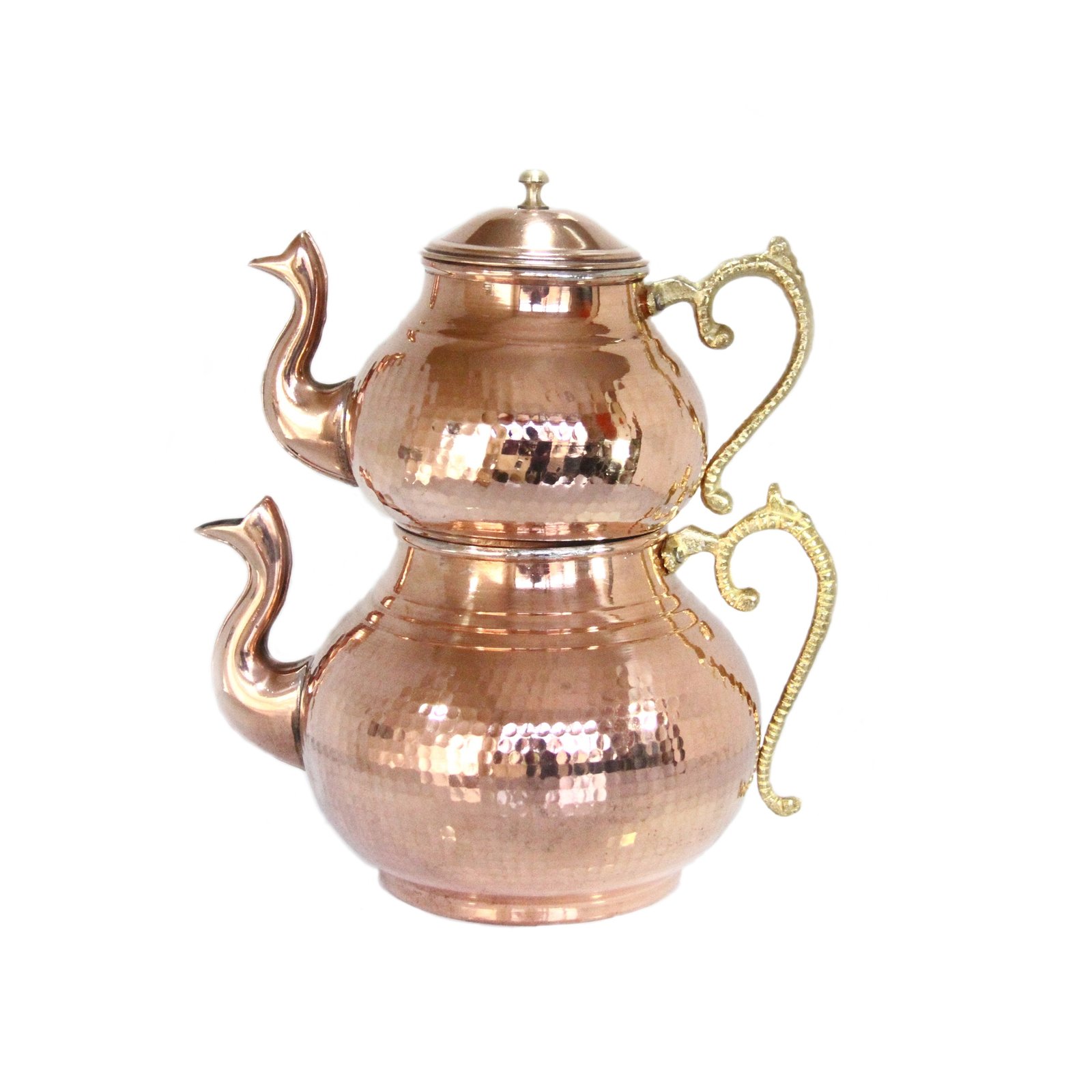 Handicraft Copper kettle and teapot model F120, decorare din cupru, fabricate manual din cupru