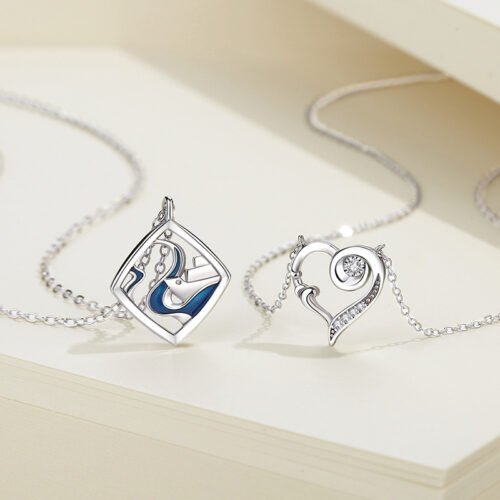 Ice Free Port Couple Necklace Men And Women's One Pair