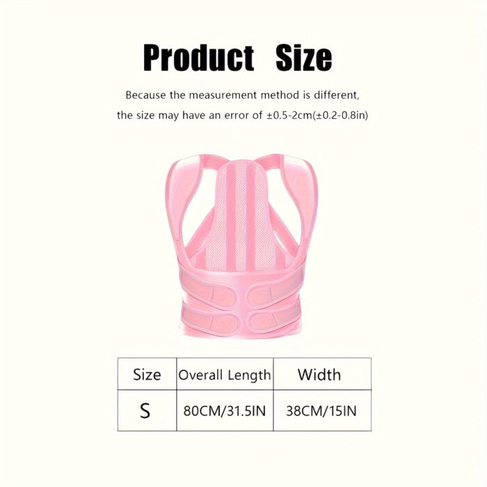 Adjustable Back Brace Posture Corrector – Full Back Support for Work, Study & Exercise - Image 8