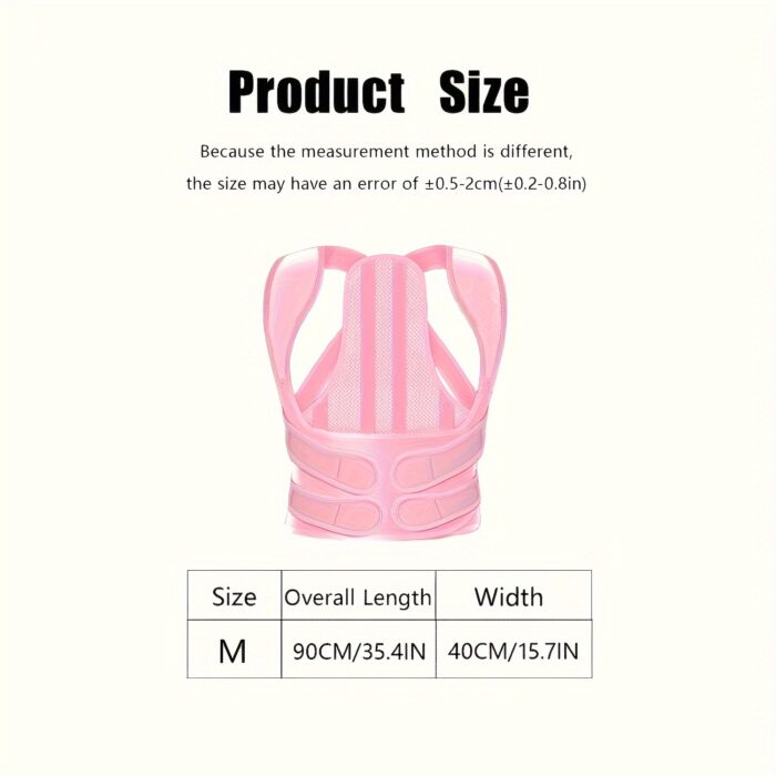 Adjustable Back Brace Posture Corrector – Full Back Support for Work, Study & Exercise - Image 10