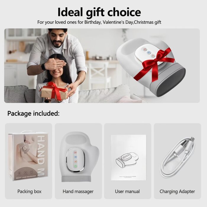 Hand Massager with Heat & Compression – 3 Modes, 4 Temps, Finger & Palm Relief - Image 5