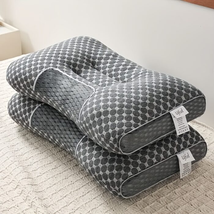 Buy 1 Get 1 Free Neck Massage Pillow – Adjustable Ergonomic Orthopedic Support & Detachable Cover (Couple Pack) - Image 4