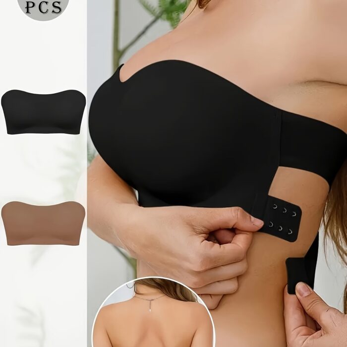 Seamless Strapless Wireless Bra – Push-Up, Side Closure, Breathable & Comfortable (1/2/3pcs) - Image 12