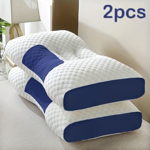 Buy 1 Get 1 Free Neck Massage Pillow – Adjustable Ergonomic Orthopedic Support & Detachable Cover (Couple Pack)