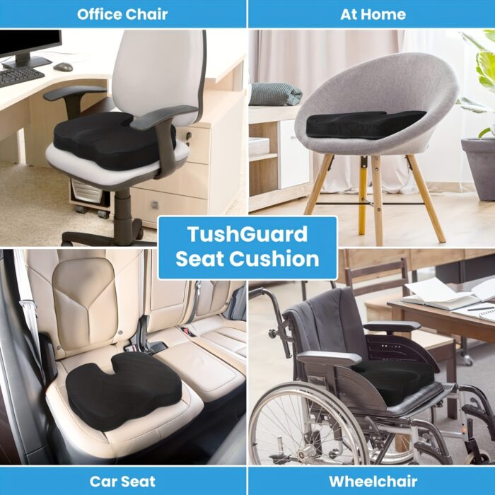 Ergonomic Memory Foam Seat Cushion – U-Shaped Tailbone Support for Office & Car Use - Image 7