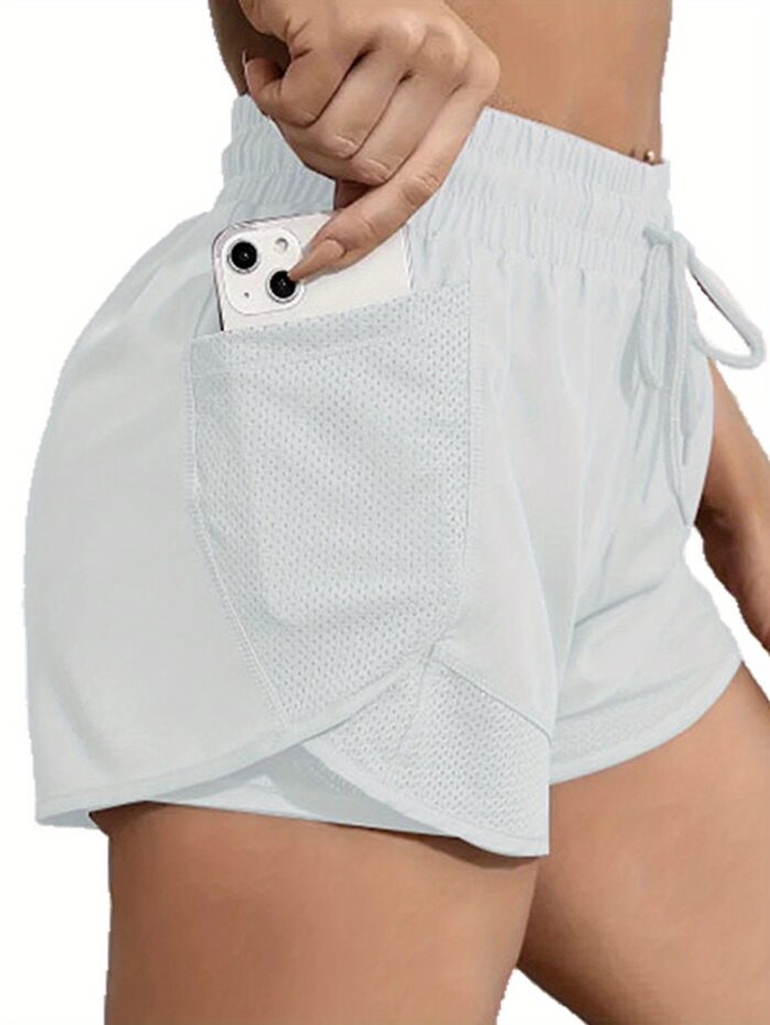2pcs Women’s Sports Shorts Set – High-Waist, Quick-Dry & Breathable for Yoga & Running - Image 7