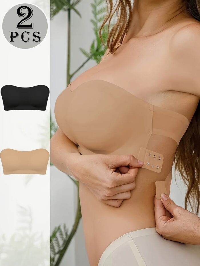 Seamless Strapless Wireless Bra – Push-Up, Side Closure, Breathable & Comfortable (1/2/3pcs) - Image 10