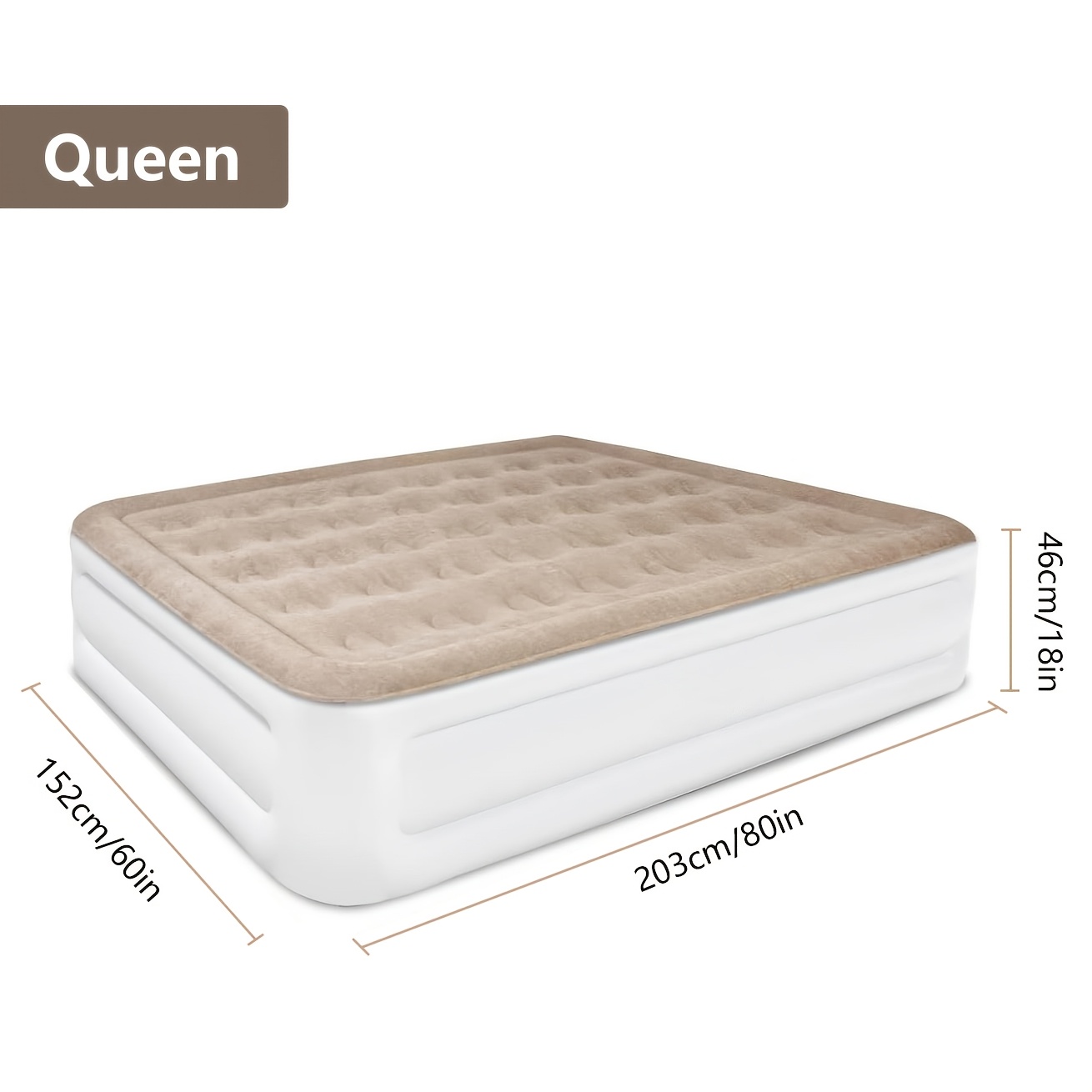 Luxury Air Mattress with Built-In Pump – 18" Double-High, Fast Inflate, 750lb Max (Queen/Twin) - Image 4
