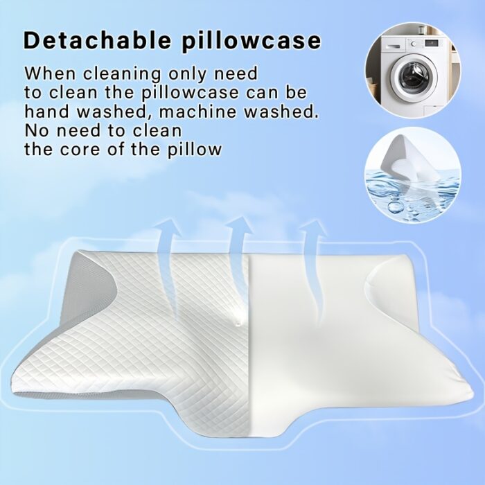 Ergonomic Memory Foam Neck Pillow – Slow Rebound Support for Back & Side Sleepers - Image 10