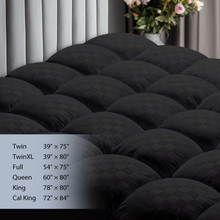 MEWAY Cooling Mattress Topper – Extra Thick Quilted Pad with Deep Pockets, Machine Washable - Image 10