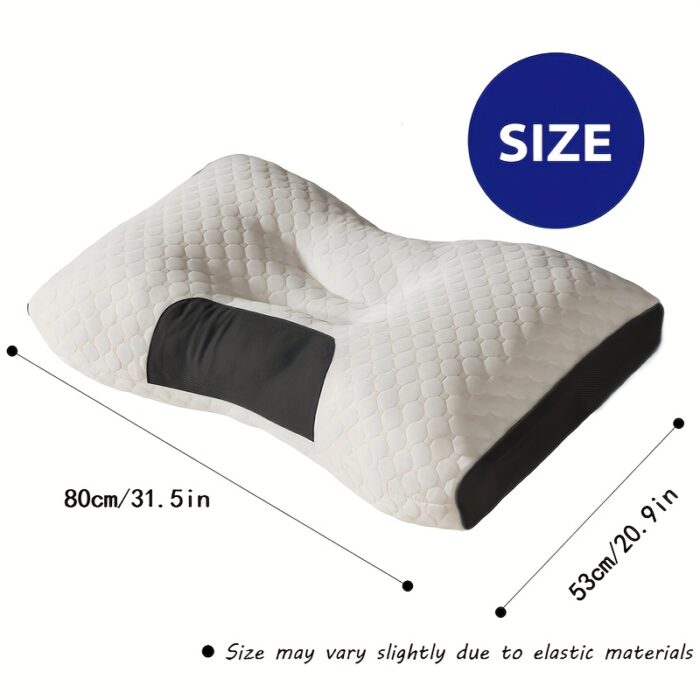 Buy 1 Get 1 Free Neck Massage Pillow – Adjustable Ergonomic Orthopedic Support & Detachable Cover (Couple Pack) - Image 6