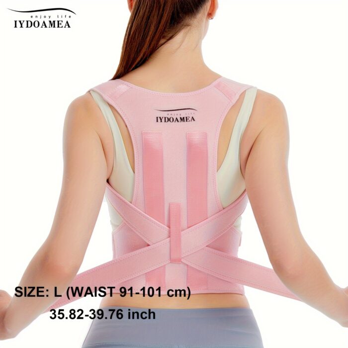 IYDOAMEA Posture Corrector – Adjustable Back Brace for Shoulder & Lumbar Support - Image 8
