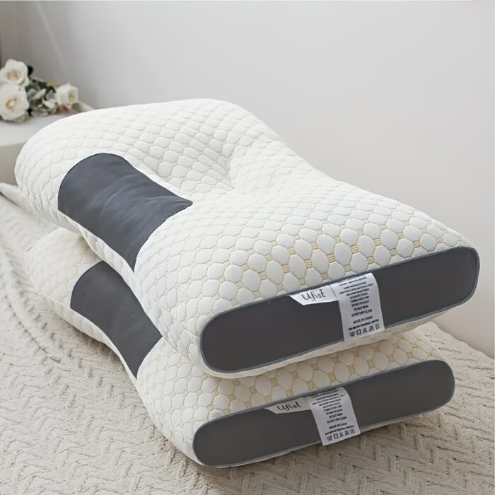 Buy 1 Get 1 Free Neck Massage Pillow – Adjustable Ergonomic Orthopedic Support & Detachable Cover (Couple Pack) - Image 7