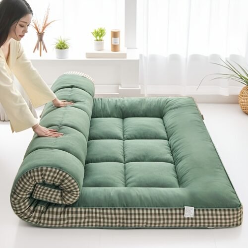 Roll Up Tatami Mattress – Soft, Foldable & Thick Sleeping Pad for Floor, Bed or Camping (Twin/Full/Queen/King)