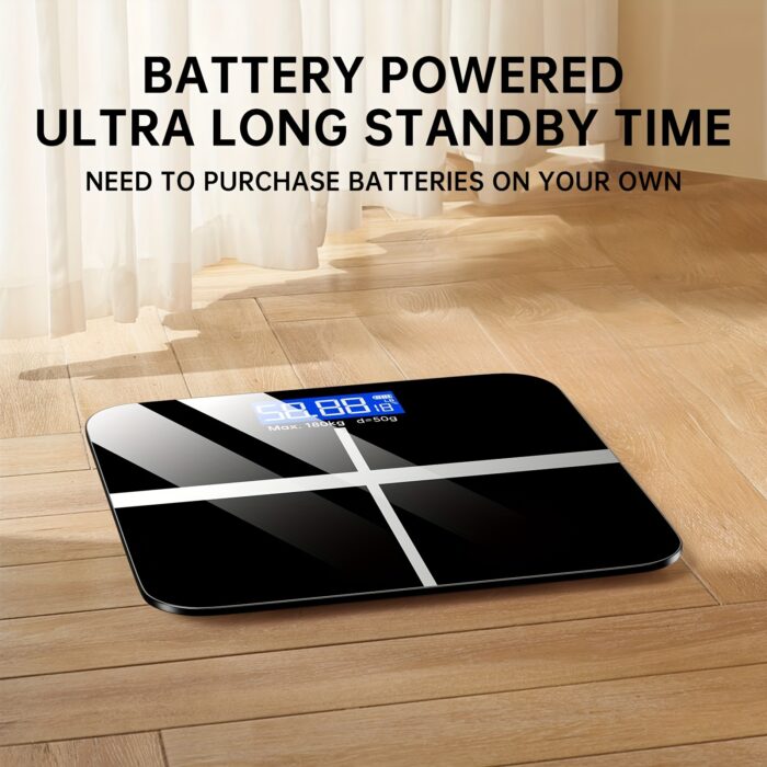 High-Precision Digital Bathroom Scale – 396lb Capacity, LCD Display, KG/LB Switchable - Image 2