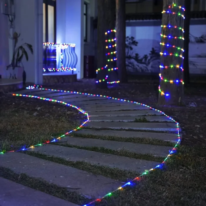 107ft/73ft Solar Rope Lights – 300/200 LED Waterproof IP65 String Lights with 8 Modes - Image 3