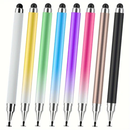 8pcs 2-in-1 Stylus Pens – High Sensitivity Capacitive Touchscreen Stylus for Drawing & Writing