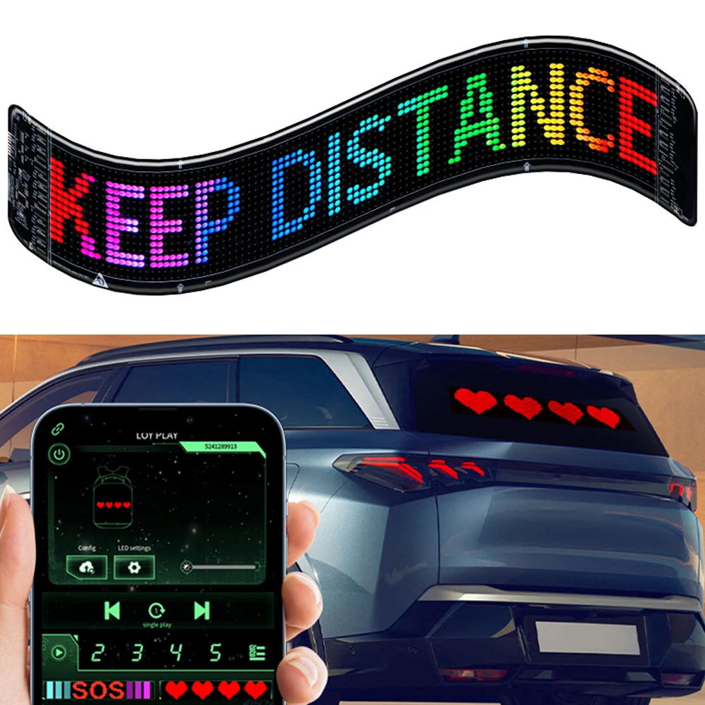 Devil Eyes Programmable LED Panel – Flexible DIY Display with Remote for Car & Truck