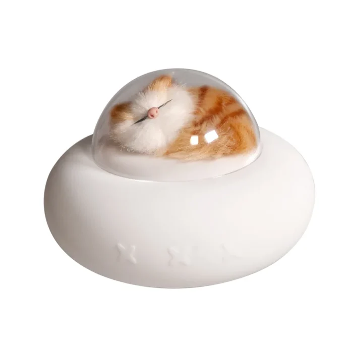 Silicone Pet Spaceship Night Light – USB Rechargeable LED Bedside Lamp with Colorful Glow - Image 6