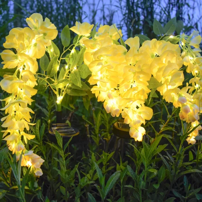 1pc Solar Wisteria Flower Lamp – Waterproof LED Garden Courtyard & Lawn Decoration Light - Image 3