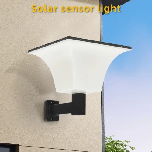 Solar Wall LED Light – Radar Sensor Waterproof Lamp for Porch & Garage