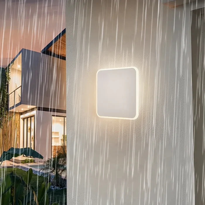 Minimalist Modern Round LED Outdoor Wall Light – Waterproof for Villa Corridor & Entryway - Image 3
