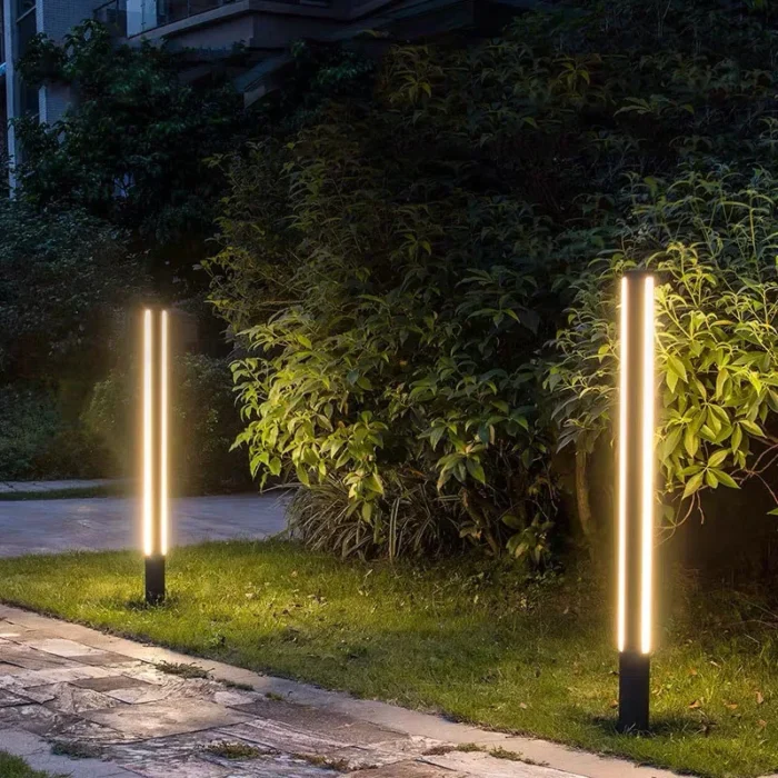 Outdoor Overlength IP65 Waterproof LED Lawn Light – 85-265V Trihedral Landscape Lamp for Villa - Image 3