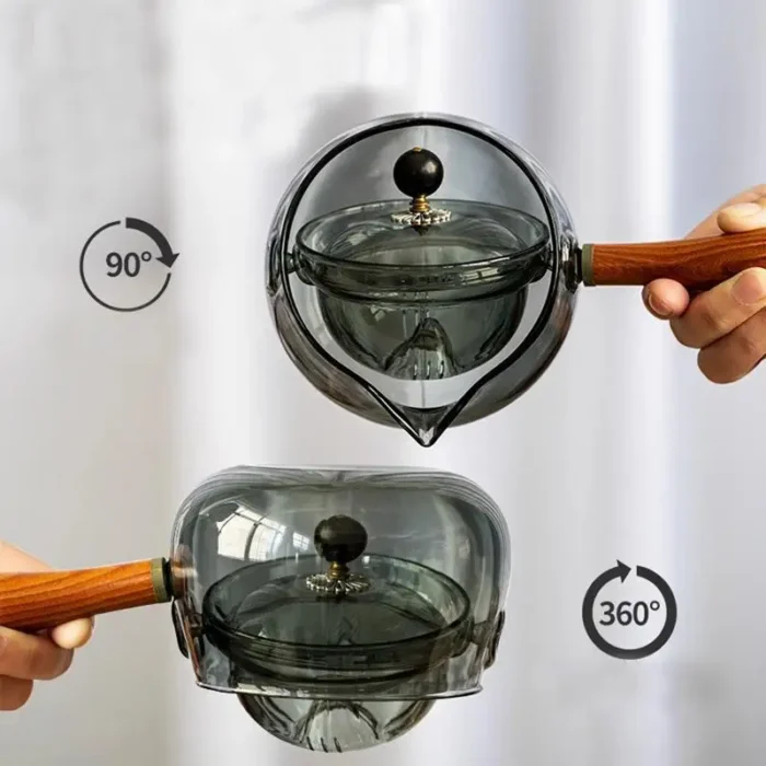 17oz Glass Teapot with Infuser - Stovetop Safe, Detachable & Dishwasher Friendly - Image 4