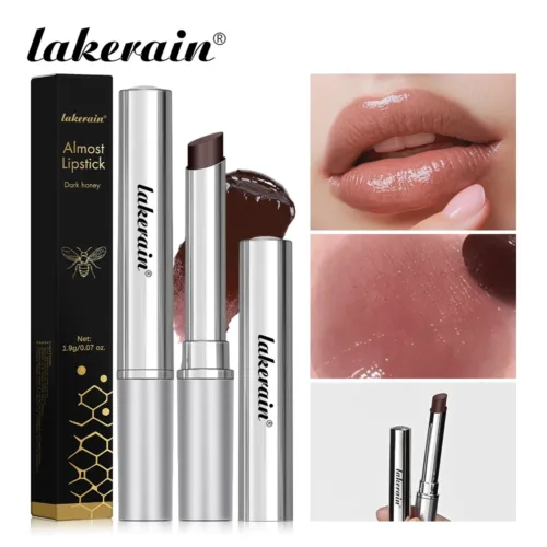 Black Honey Lipstick – Long-Lasting Moisturizing Lip Plumper & Exfoliating Gloss | Natural Makeup for Fuller, Softer Lips