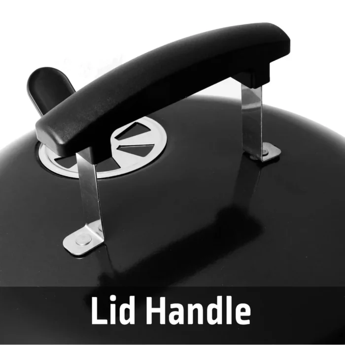 14.5" Portable Charcoal Grill - Tabletop Dome Design with Adjustable Vents for Camping & Picnics - Image 5
