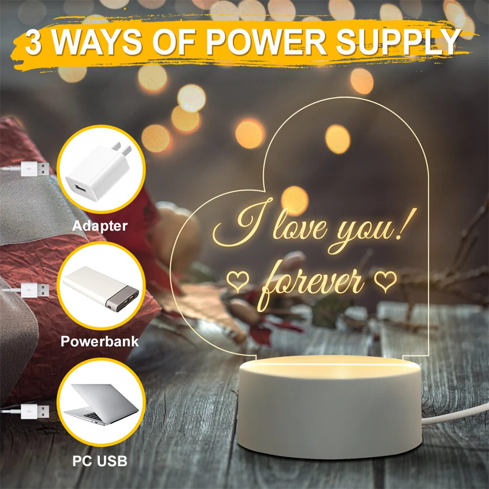 Creative LED Message Board Night Light – USB Powered with Pen, Gift for Kids & Girlfriend - Image 4