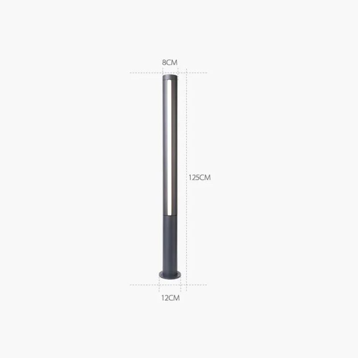 Outdoor Overlength IP65 Waterproof LED Lawn Light – 85-265V Trihedral Landscape Lamp for Villa - Image 8