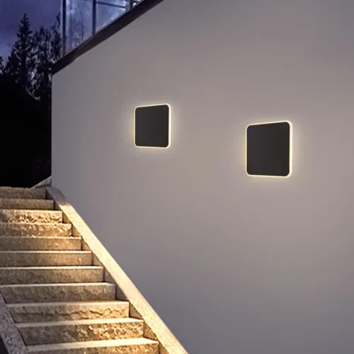 Minimalist Modern Round LED Outdoor Wall Light – Waterproof for Villa Corridor & Entryway