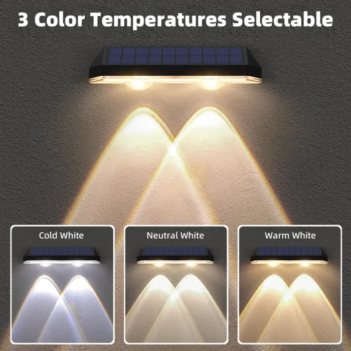 6-Pack Solar Fence Lights – IP65 Waterproof, 3 Modes for Yard, Deck, Patio & Stairs - Image 5