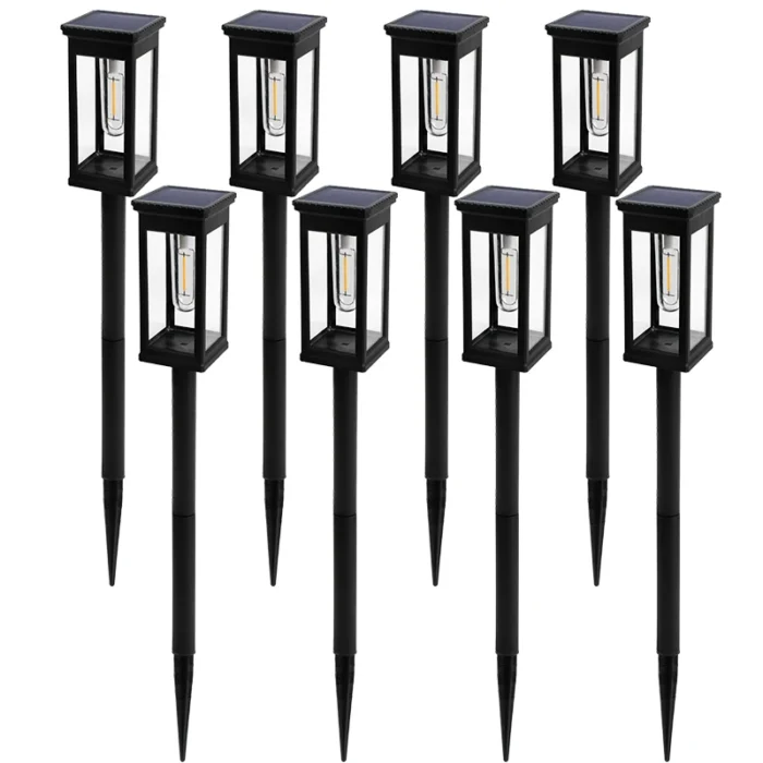 Retro Solar Pathway Warm Lights – Waterproof Outdoor Solar Powered Garden & Walkway Lighting - Image 11