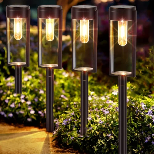 6/12-Pack Solar Pathway Lights – Auto On/Off Outdoor Landscape Lighting