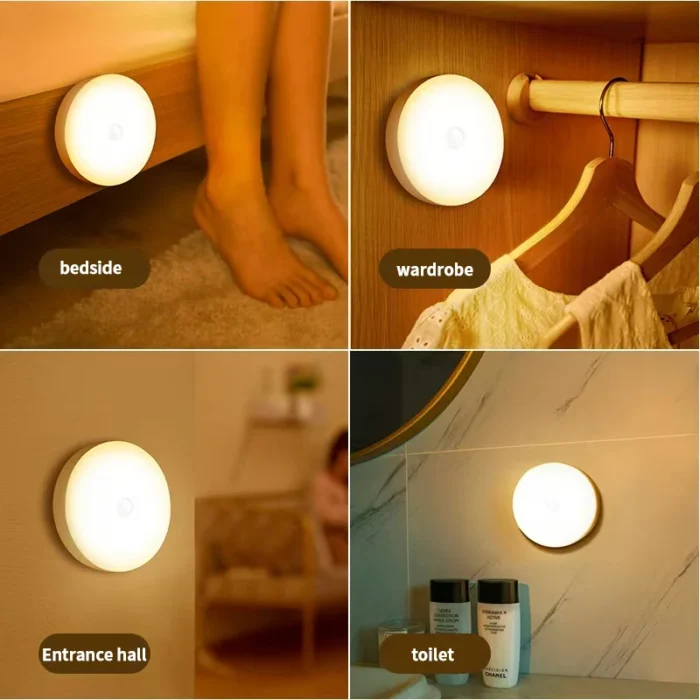 USB Rechargeable Night Light – Energy-Saving Sensor Lamp for Home & Bathroom - Image 3