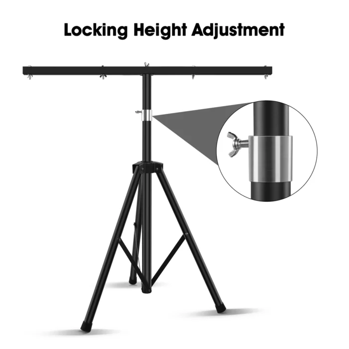 Yiflamefly T-Stand Tripod – Adjustable LED Par Light Bracket for Stage Lighting - Image 5