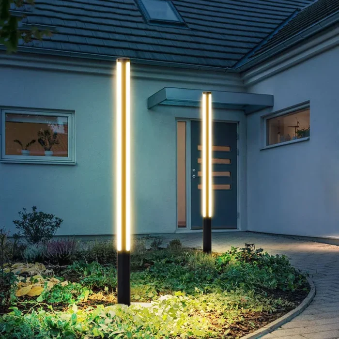 Outdoor Overlength IP65 Waterproof LED Lawn Light – 85-265V Trihedral Landscape Lamp for Villa - Image 4