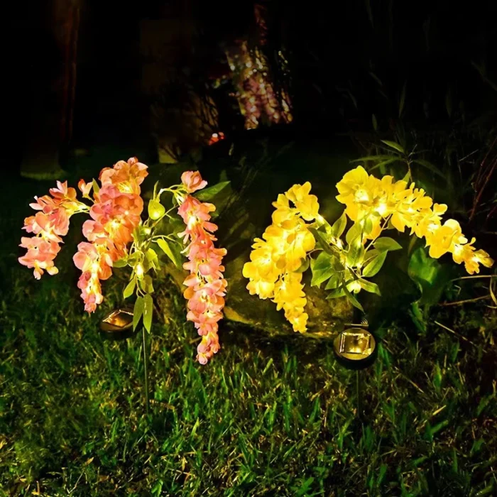 1pc Solar Wisteria Flower Lamp – Waterproof LED Garden Courtyard & Lawn Decoration Light - Image 6
