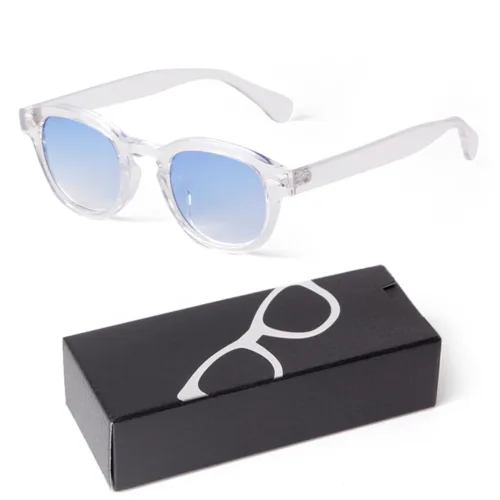 Fashion Gradient Blue Small Round Sunglasses for Women Men Brand Designer Vintage Tortoise Square Sun Glasses Lunettes De Soleil