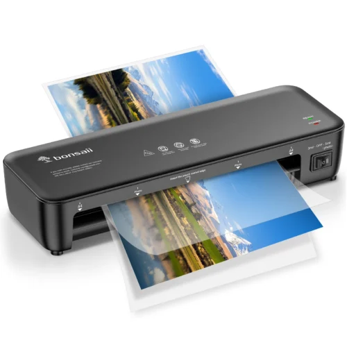Bonsaii 9-Inch Thermal Laminator – Jam-Free Tech for Documents, Photos & Posters