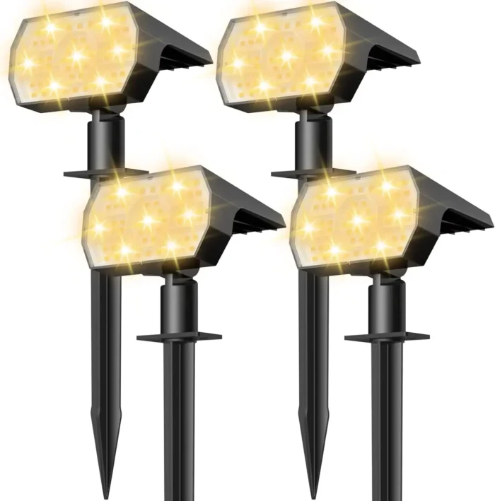 Swiatla 56 LED Solar Lights – IP68 Waterproof Outdoor Spotlights with 3 Modes - Image 8